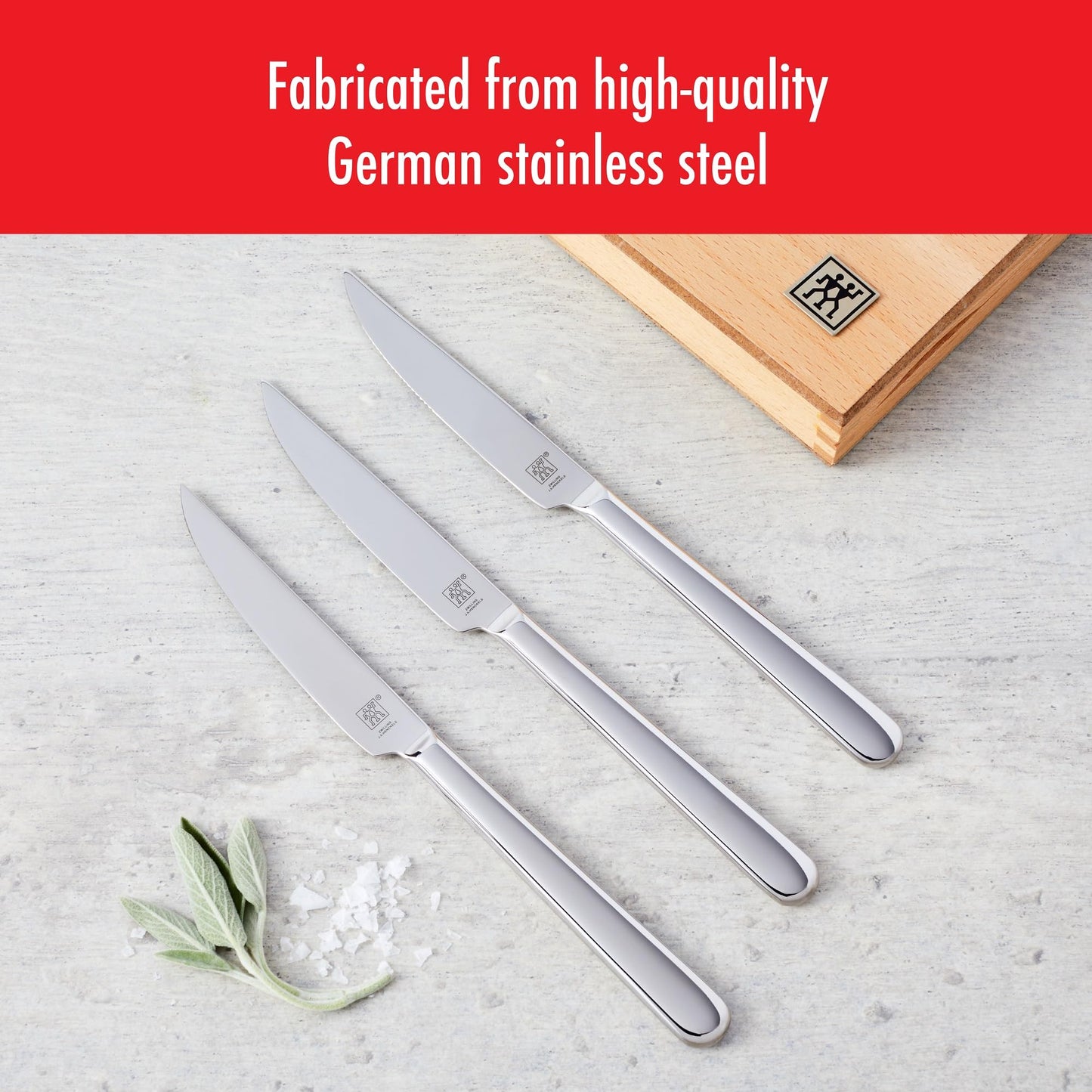 ZWILLING 8-Piece Razor-Sharp Steak Knife Set