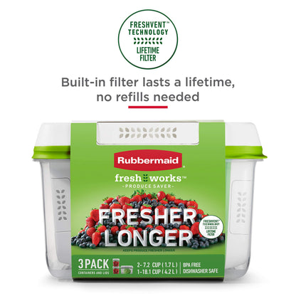 Rubbermaid Produce Saver Containers 8-Piece Set
