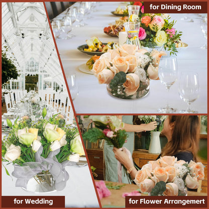 3 PCS Acrylic Floral Vases Centerpieces for Tables