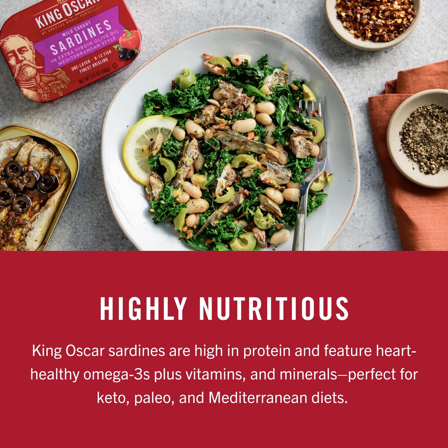 King Oscar Sardines in Olive Oil, 12-Pack