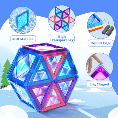 Magnetic Building Tiles for Kids 3-7 Years