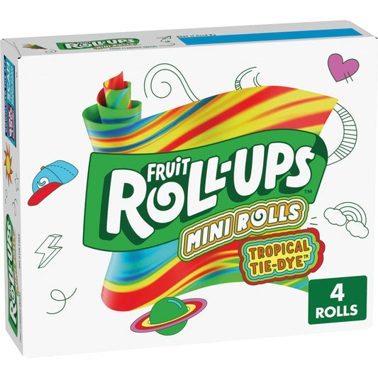 Fruit Roll-Ups Tropical Tie-Dye Mini Rolls 4 CT