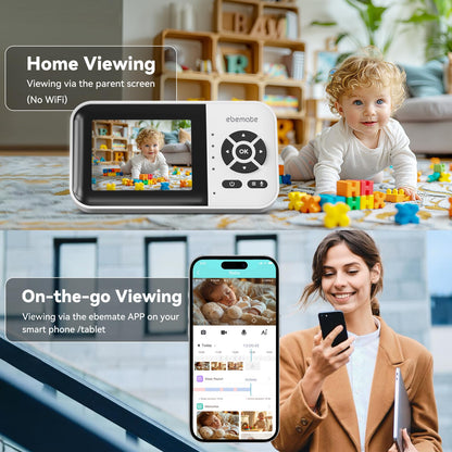 2.8" Baby Monitor with 1080P Camera & Night Vision