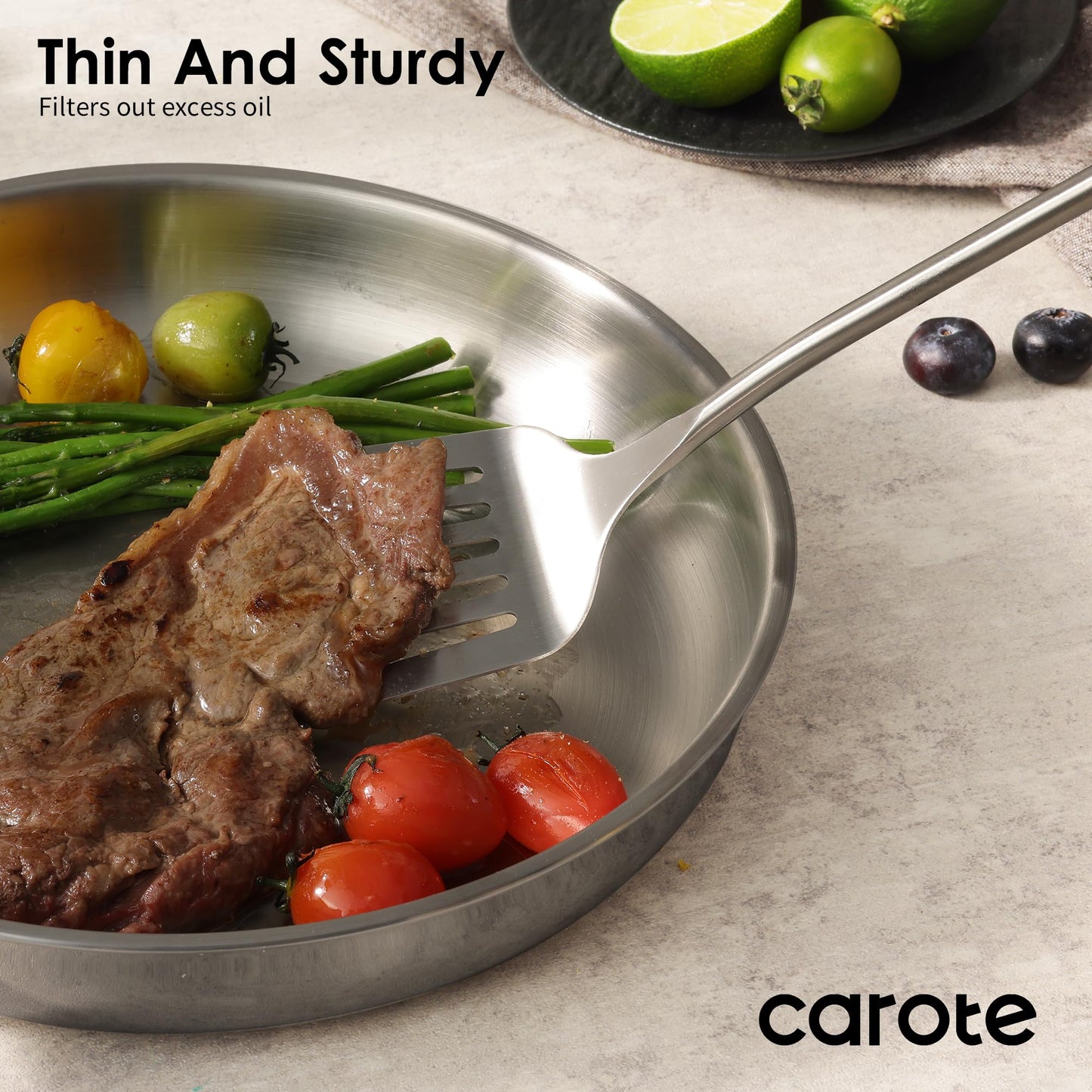 11-Piece CAROTE Stainless Steel Cooking Utensils Set