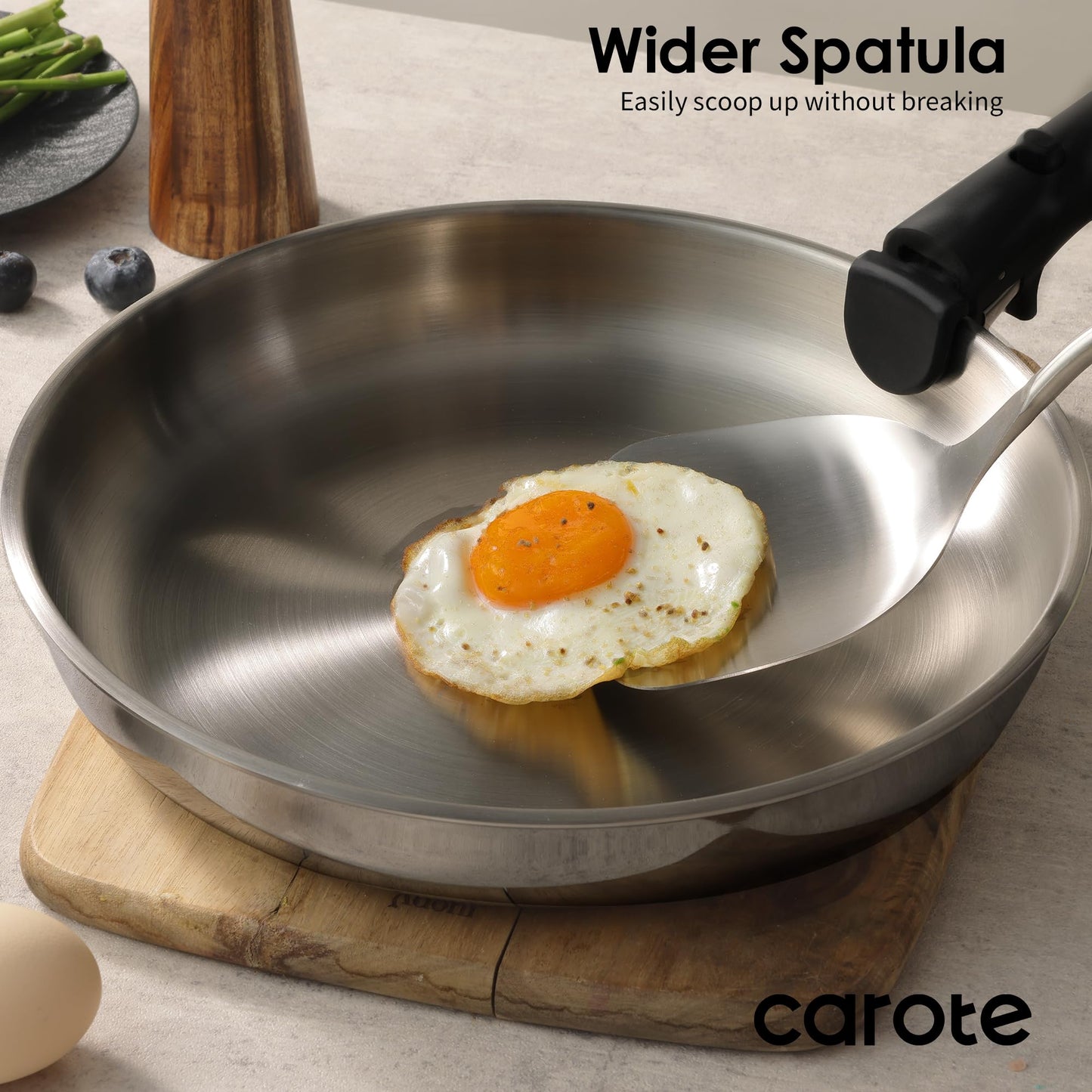 11-Piece CAROTE Stainless Steel Cooking Utensils Set