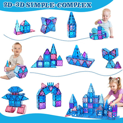 Magnetic Building Blocks for Kids Age 3-10