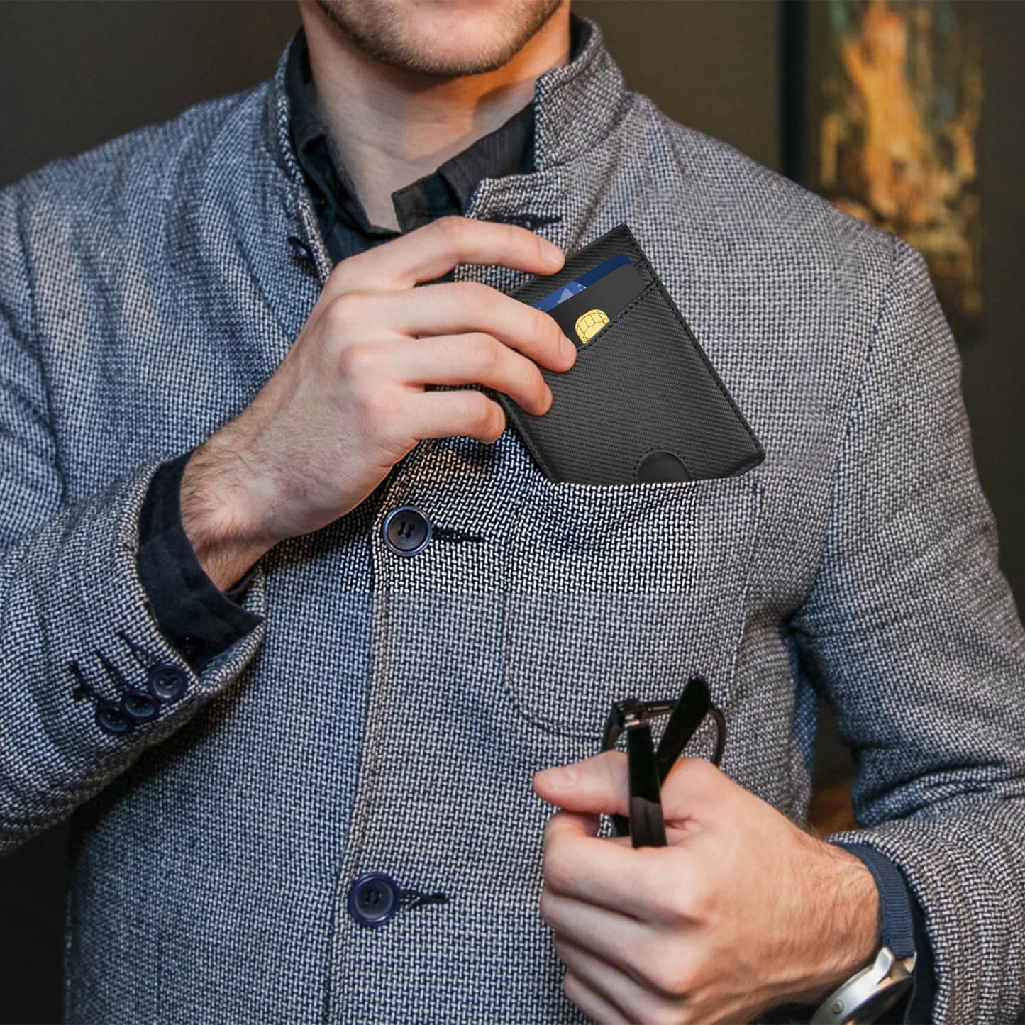 Personalized RFID Blocking Wallet for Dads