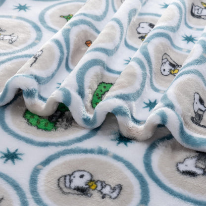 Berkshire Blanket Snoopy Plush Blanket, White 60x70