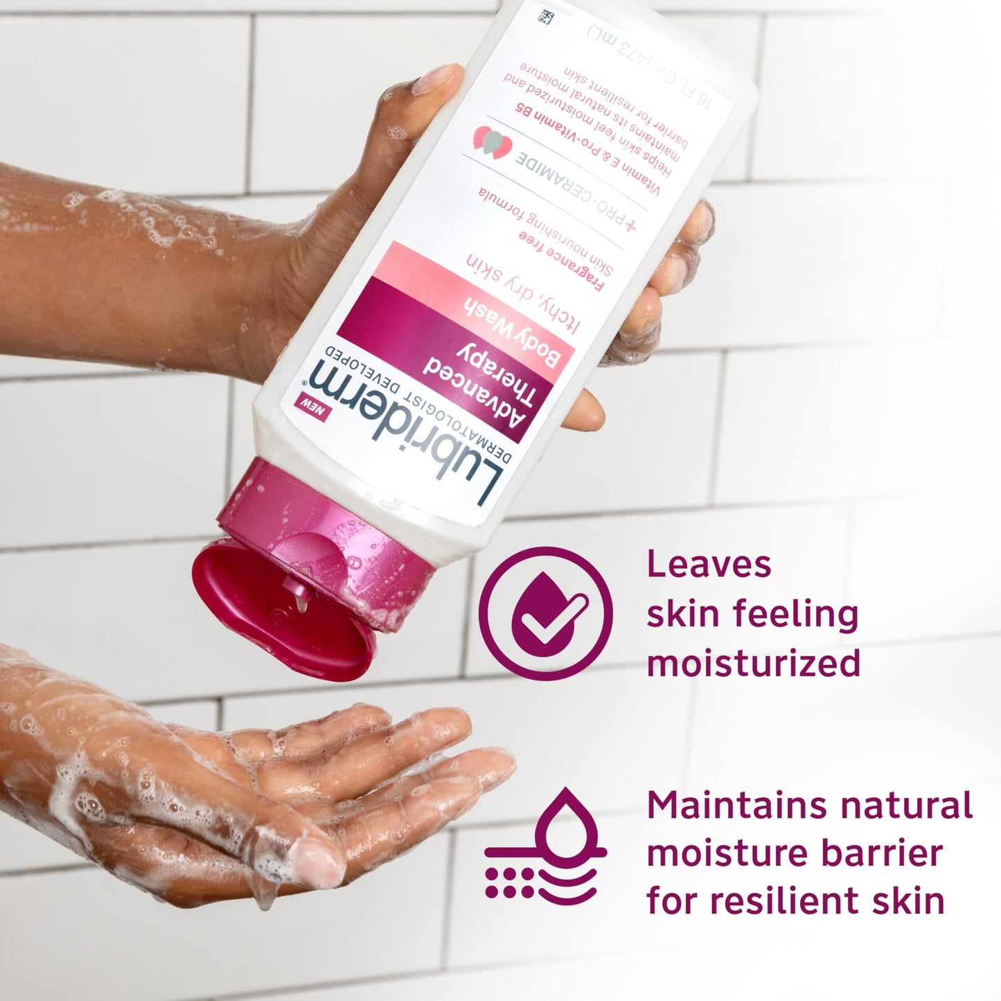 Lubriderm Unscented Body Wash for Dry Skin