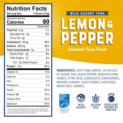 Bumble Bee Lemon & Pepper Tuna Pouch