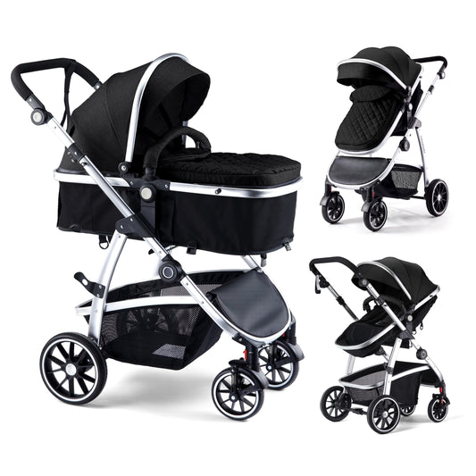 Hagaday 2-in-1 Convertible Baby Stroller with Canopy