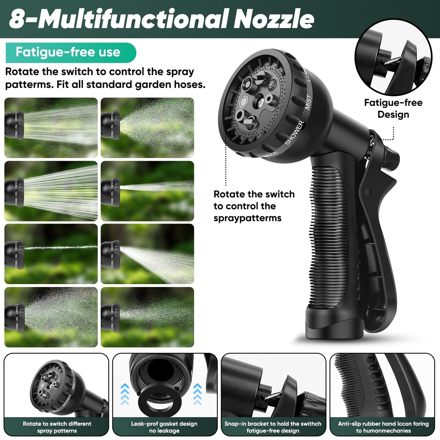100FT Non-Expanding Garden Hose by Lipoliftco