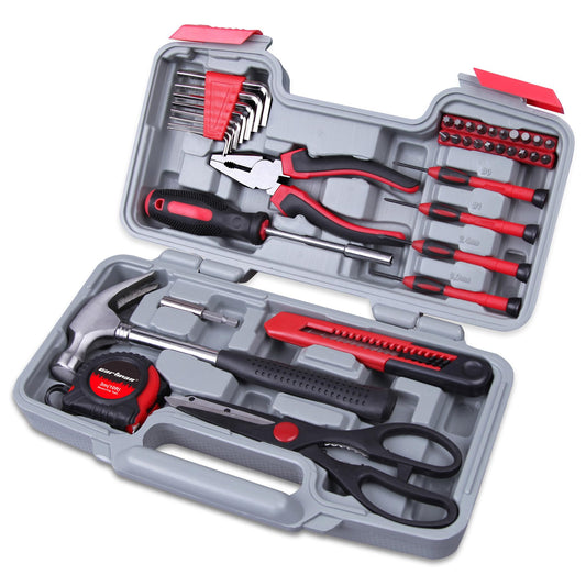 39-Piece Tool Set with Plastic Toolbox