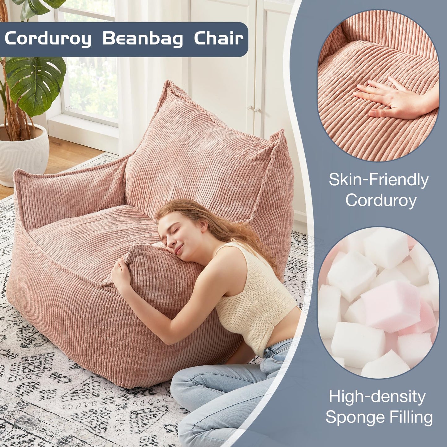 Giant Bean Bag Chair for Adults and Teens