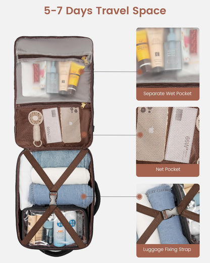 LOVEVOOK Travel Backpack with Packing Cubes