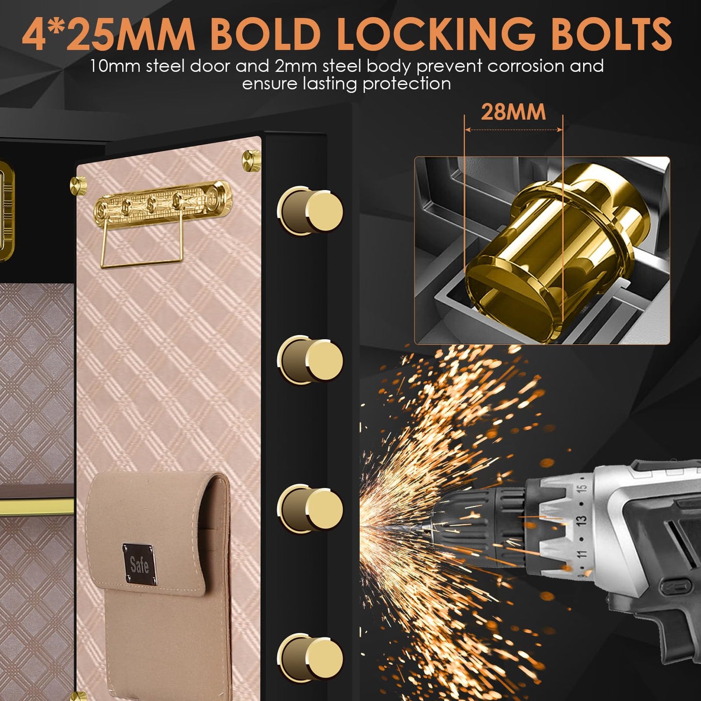 Extra Large Fireproof Safe with Lock Box