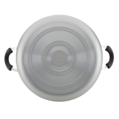Farberware Cookware Nonstick Stockpot with Lid, 10.5 Quart, Silver