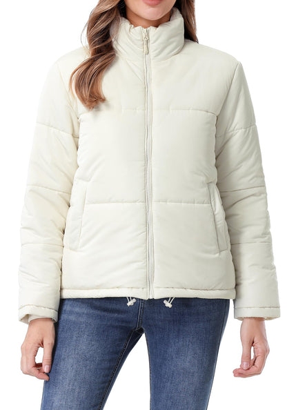 TDYPCI Women's Warm Winter Coat Waterproof Puffer Jacket Full-Zip Lightweight Winter Jacket