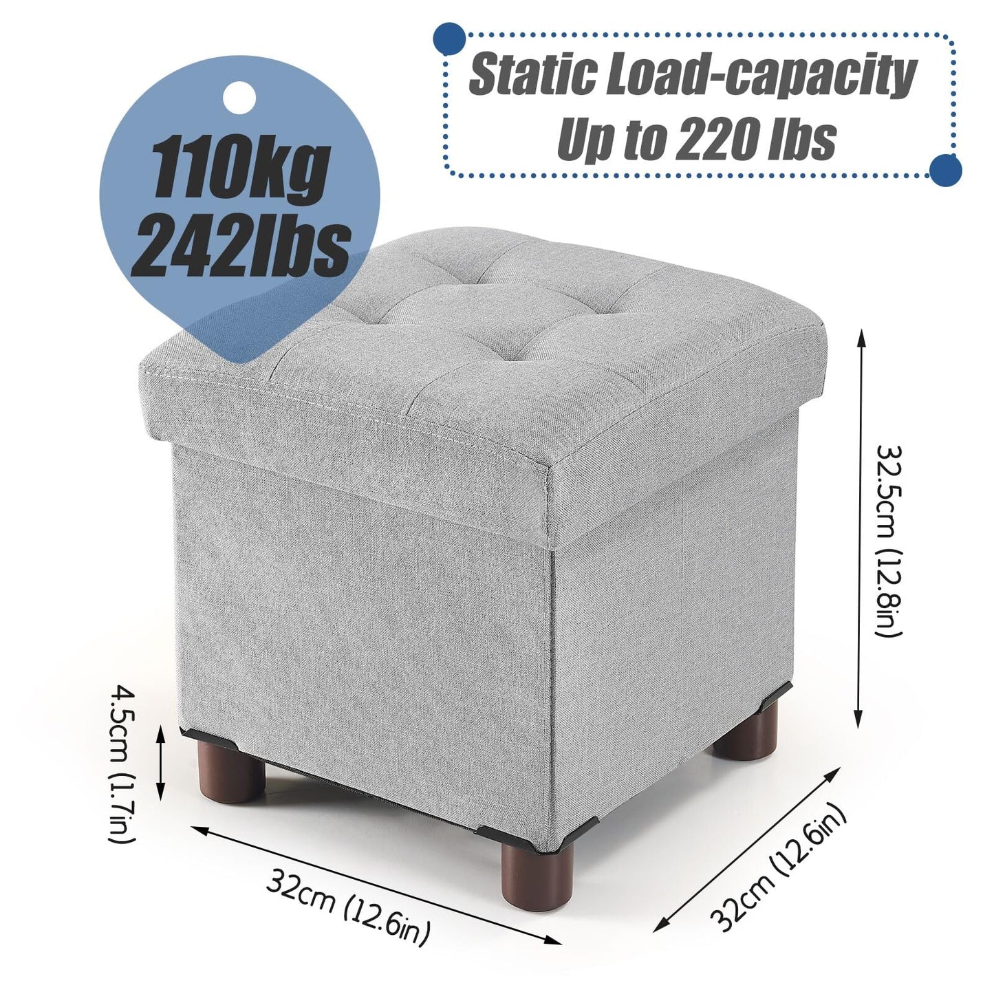 Small Storage Ottoman Cube by BRIAN & DANY