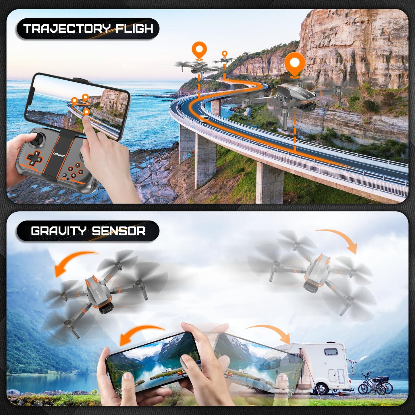Q12 4K Camera Drone with Voice Control