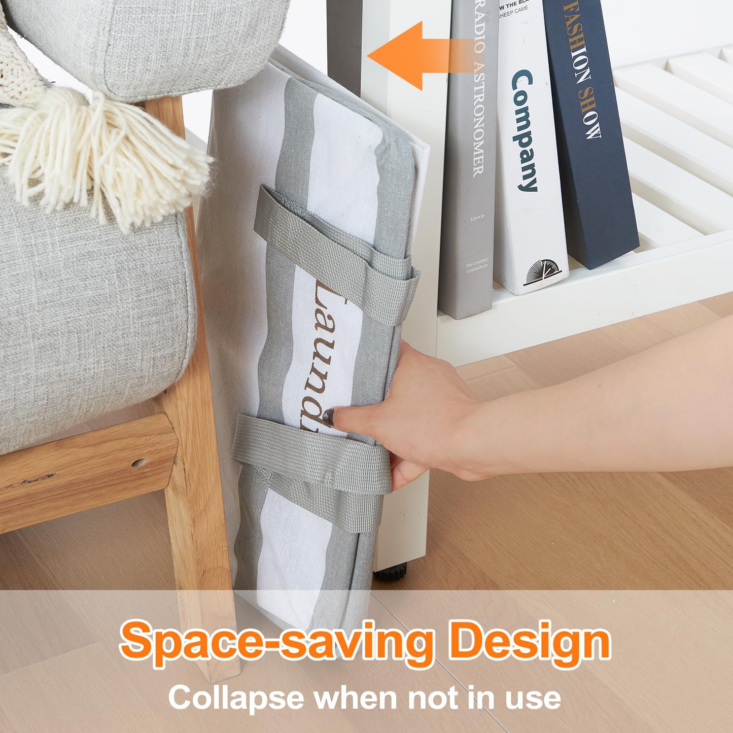 2 Pack Laundry Basket with Easy Carry Handles