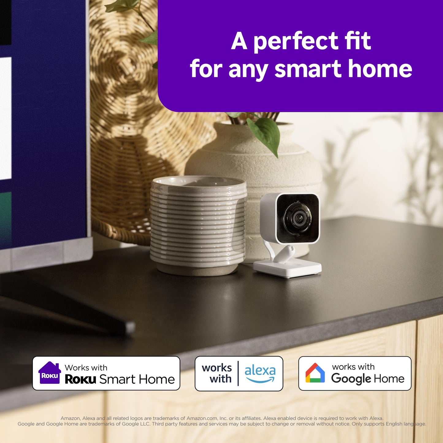 Roku Indoor Security Camera with Night Vision