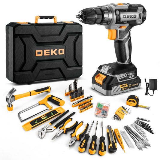 DEKOPRO 20V Cordless Drill Tool Kit Set