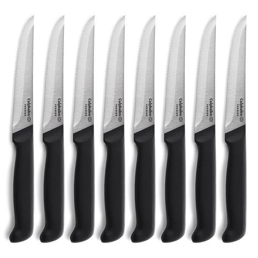 Calphalon 8-Piece Steak Knife Set with SharpIN
