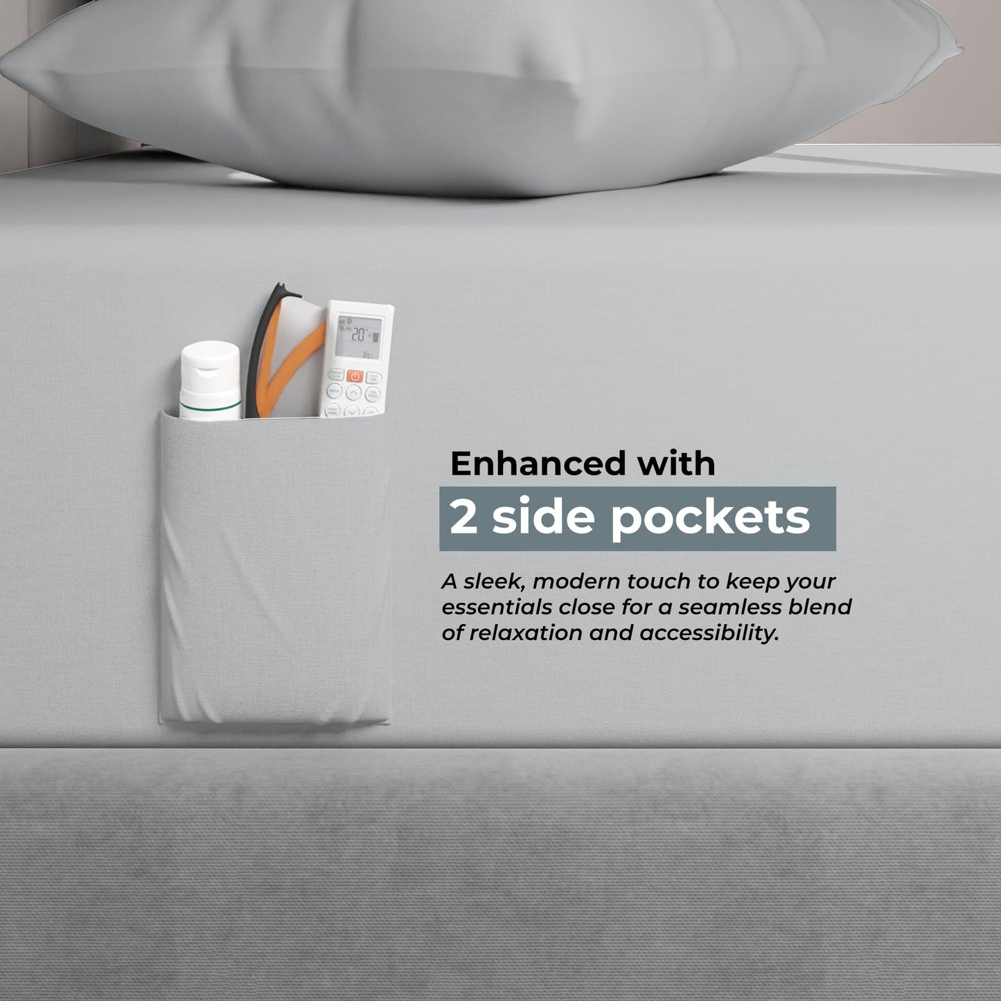 SLEEP RX 400 Thread Count Cotton Sateen Sheets