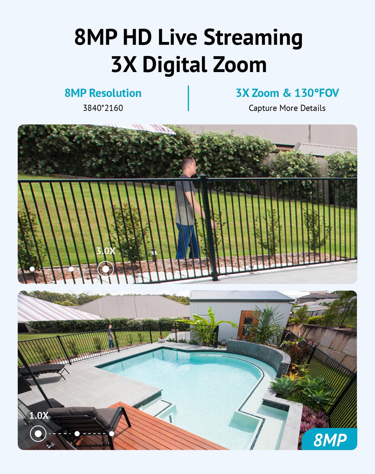LaView 4K Outdoor Security Cameras with AI Detection