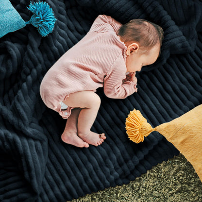 Fleece Blanket Throw 51x63 for Couch, Bed