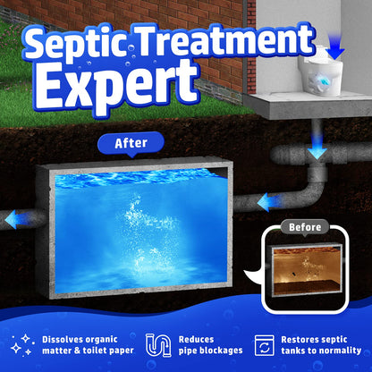 Vacplus 12 Dissolvable Septic Tank Treatment Packs