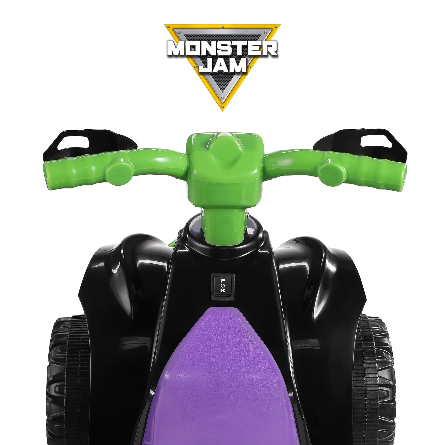 Monster Jam 6V ATV Quad for Kids - Powerful and Safe Ride-On Toy with Rechargeable Battery - Forward and Reverse Driving - Max Weight Capacity of 55 LBS - Ages 2-3 Years