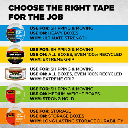 3 Rolls Scotch Extreme Grip Packing Tape