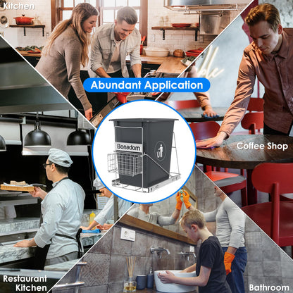 Pull Out Kitchen Trash Can Under Cabinet Kit