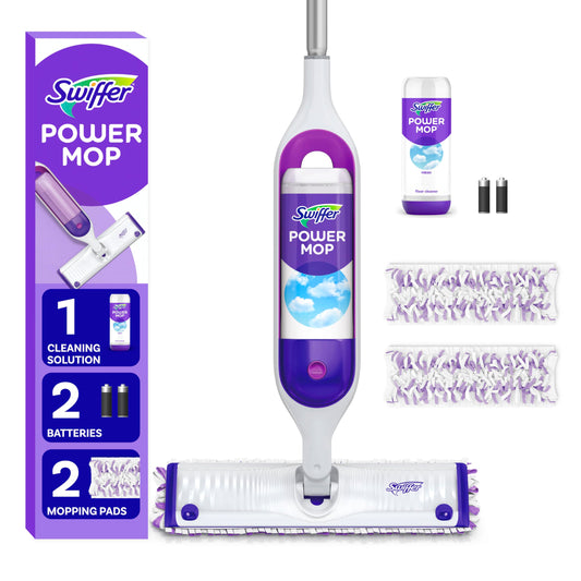 Swiffer PowerMop Multi-Surface Mop Kit with Solution