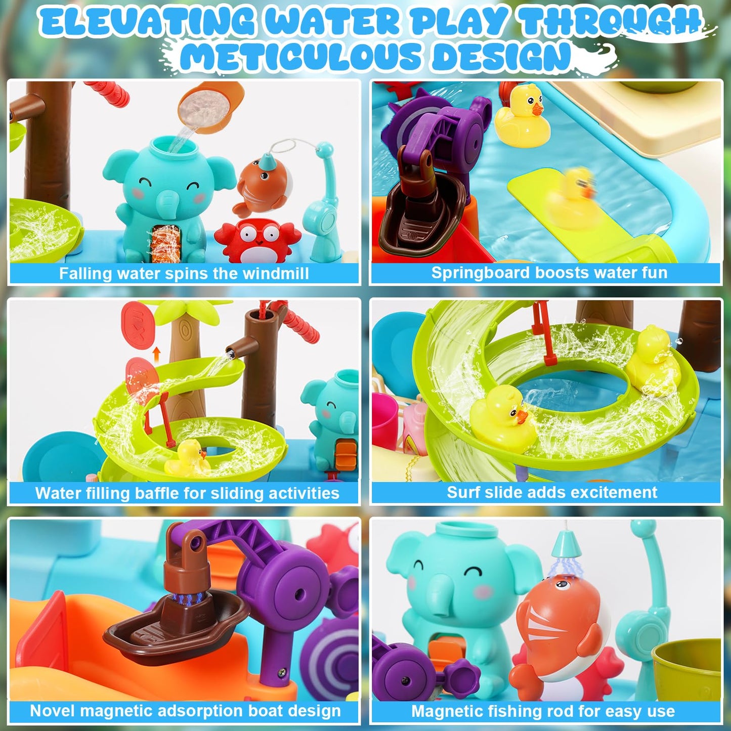 4-in-1 Kitchen Sink Toy with Water Slide