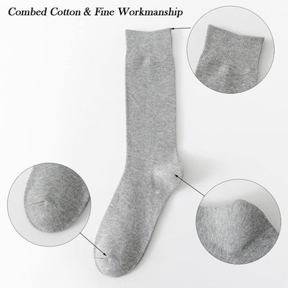 JORMATT Men's Lightweight Dress Socks, 8 Pairs