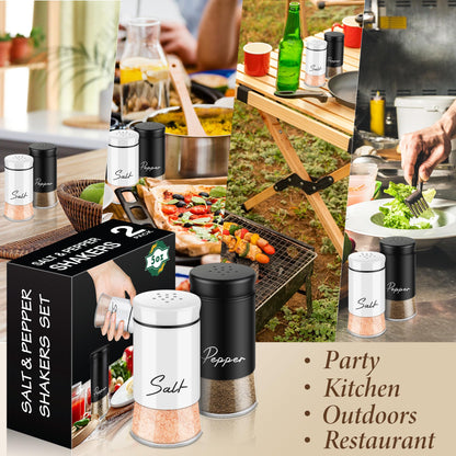 Salt and Pepper Shakers Set - Refillable Design