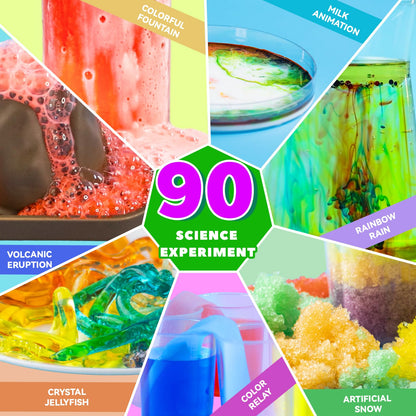 90 Lab Experiments Science Kit for Kids