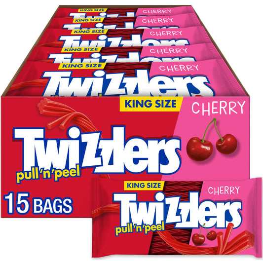 15 Count Twizzlers Pull 'N' Peel Candy Packs