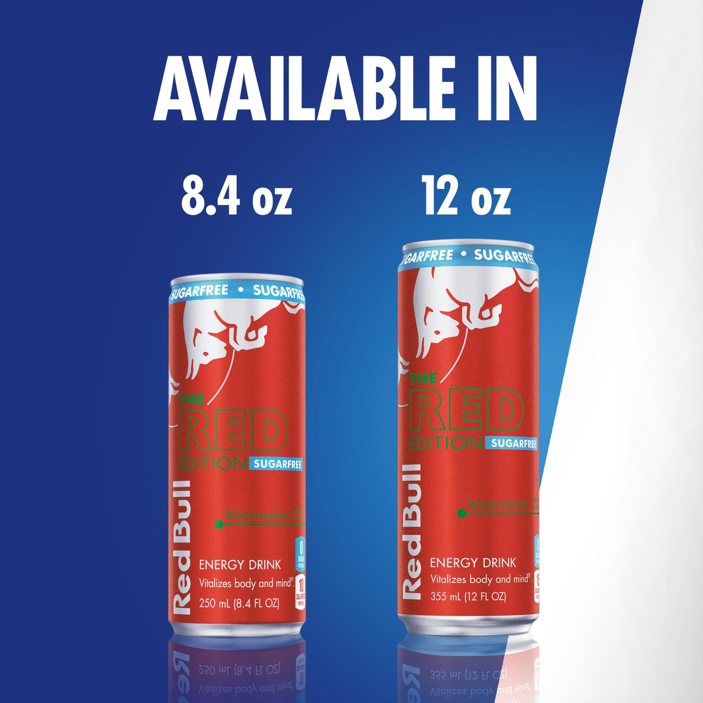 Red Bull Red Edition Sugar Free Energy Drink, Watermelon, with 80mg Caffeine plus Taurine & B Vitamins, 8.4 Fl Oz, Pack of 24 Cans