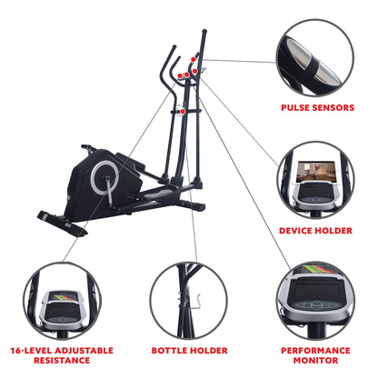Sunny Health Elliptical Trainer - Programmable Cardio