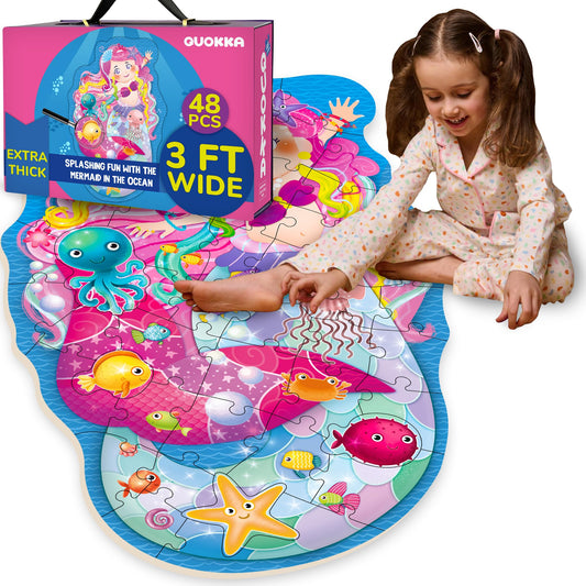 QUOKKA Glitter Giant Floor Puzzle for Kids