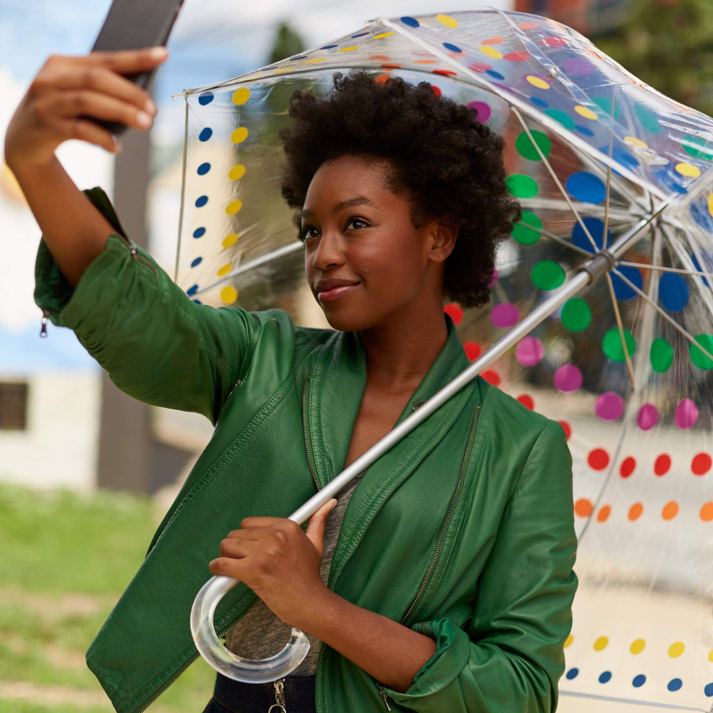 totes Clear Dome Umbrella for Wind & Rain