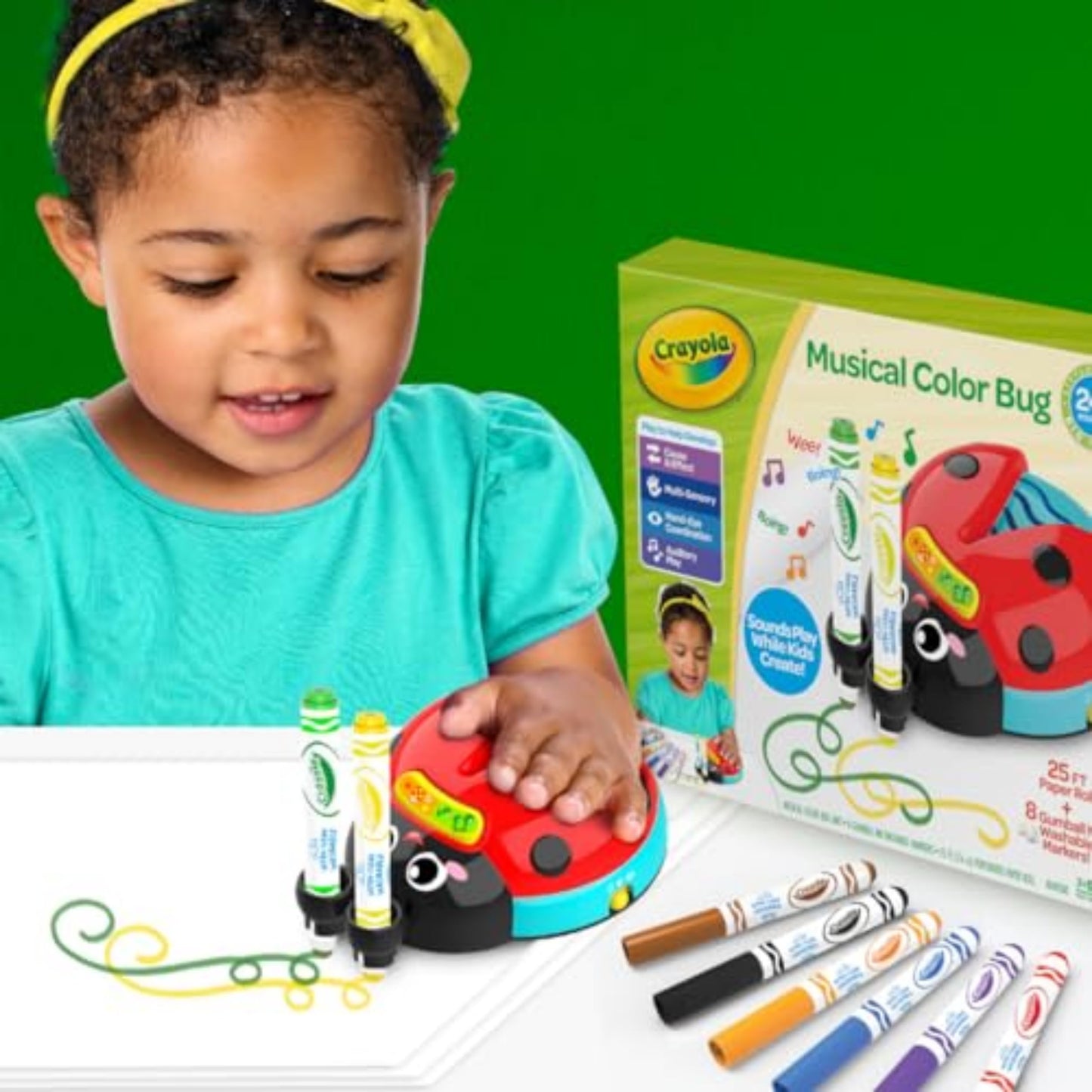 Crayola Musical Color Bug Toddler Sensory Toy