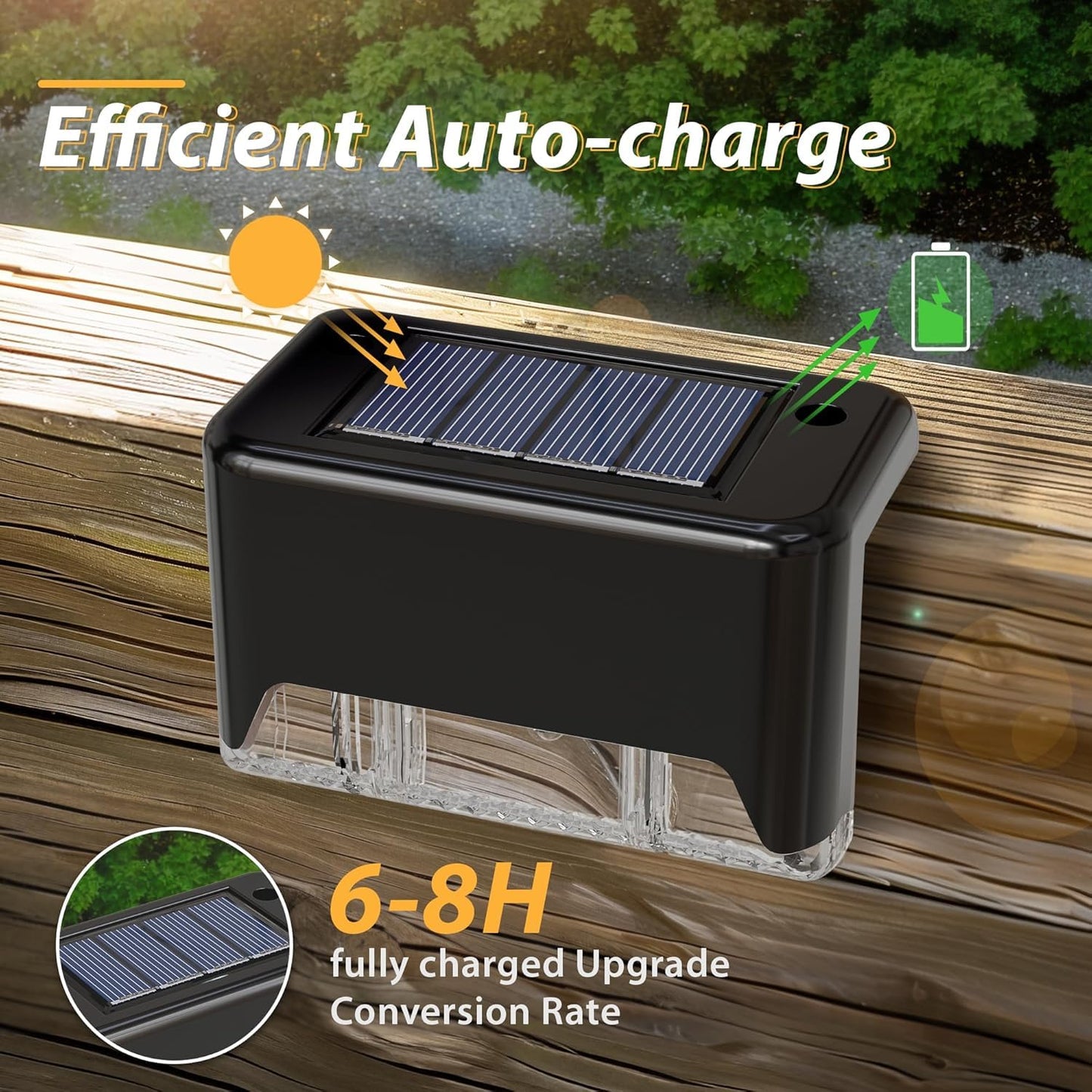 16 Solar Step Lights for Deck and Stairs
