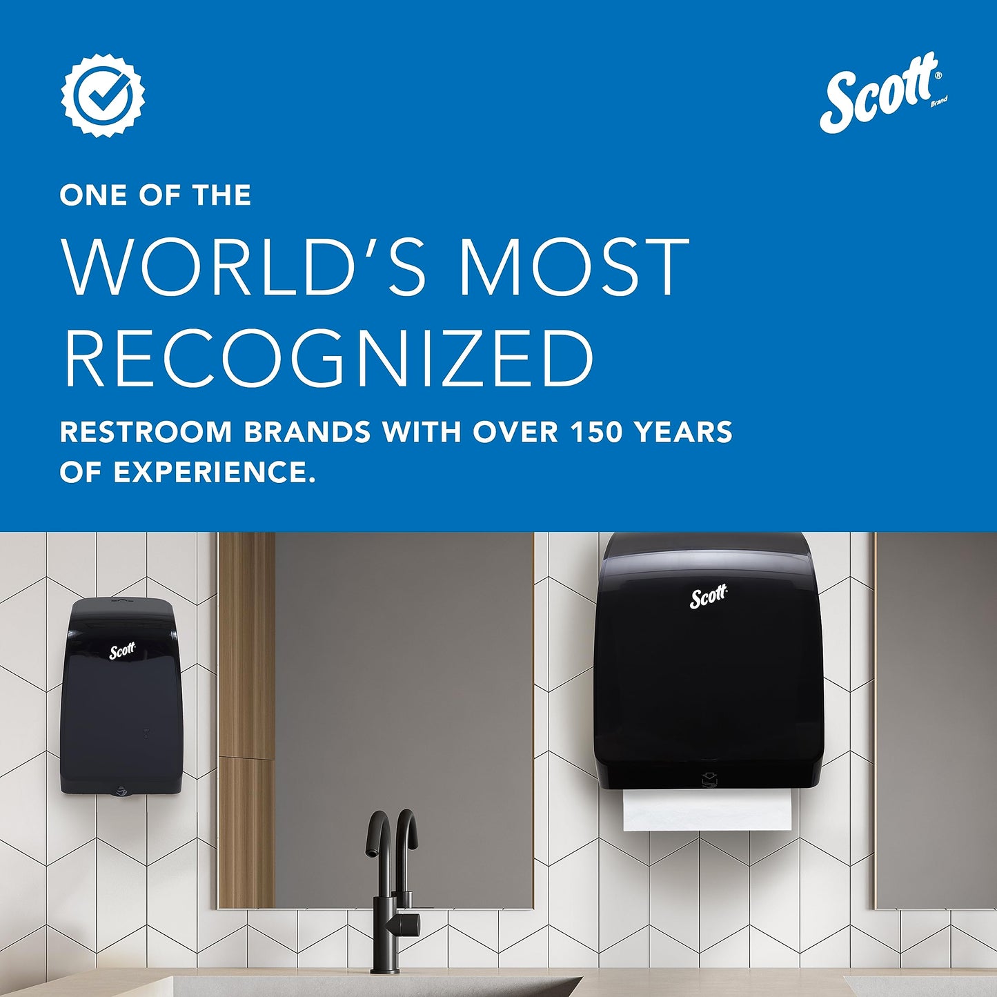 Scott Slimroll Towel Dispenser, Black, Automatic