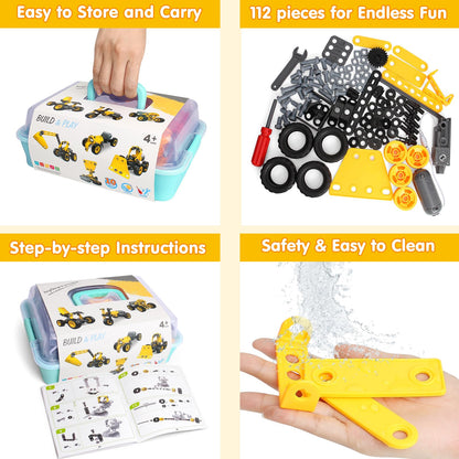 10-in-1 STEM Building Block Kit for Kids
