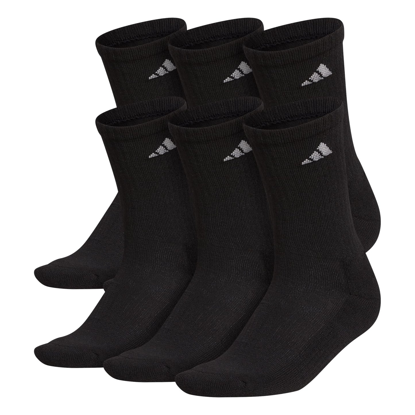 6-Pack adidas Cushioned Athletic Crew Socks